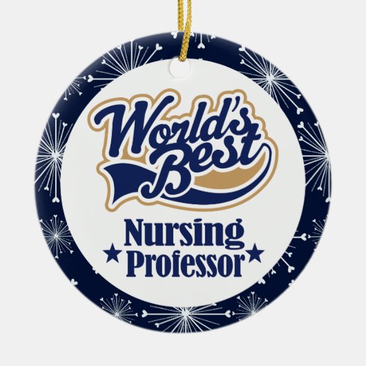 Verpleegkundige professor Gift Ornament (Voorkant)