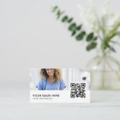 Verpleegkundige QR-code Visitekaartje (Staand voorkant)