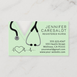 Verpleegkundige RN, LVN, LPN, Visitekaartje van de