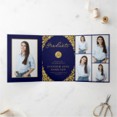 Verpleegkundige School 7 Foto's Afstudeeraankondig Drieluik Uitnodiging (Binnen)