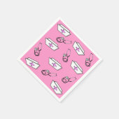 Verpleegkundige servetten Petten en stethoscopen (Hoek)