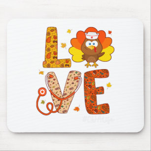 Verpleegkundige Thanksgiving Day Love Nurse Life H Muismat