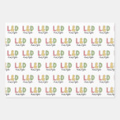 Verpleegkundige van L en D | Arbeid en bezorging V Inpakpapier Vel (Voorkant 2)