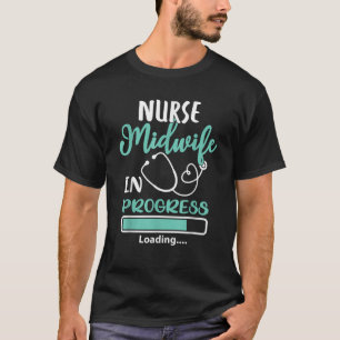 Verpleegkundige verloskundige in uitvoering Lading T-shirt