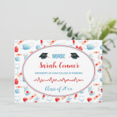 Verpleegkundige Verpleegkunde School Afstuderen Me Aankondiging (Staand voorkant)