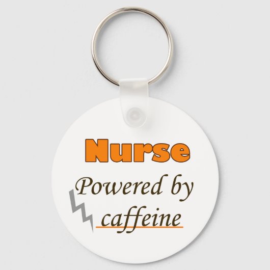 Verpleegkundige voeding door cafeïne sleutelhanger (Voorkant)