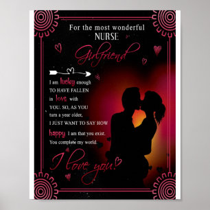 Verpleegkundige Vriendin Cadeau Van Boyvriend Va Poster