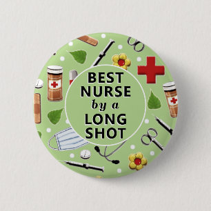 Verpleegkundige waardering Beste verpleegkundige Ronde Button 5,7 Cm