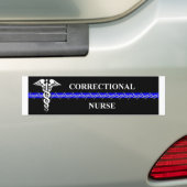 Verpleegkundige zorg in justitiële inrichtingen re bumpersticker (Op auto)