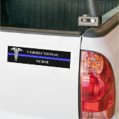Verpleegkundige zorg in justitiële inrichtingen re bumpersticker (Op Truck)