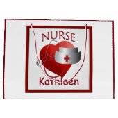 Verpleegkundigen Aangepaste medische tas met groot Groot Cadeauzakje (Achterkant)