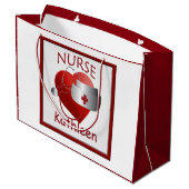Verpleegkundigen Aangepaste medische tas met groot Groot Cadeauzakje (Achterkant Gekanteld)