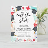 Verpleegkundigen Afstudeerfeest Uitnodiging (Staand voorkant)