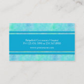 Verpleegkundigen, artsen of medische blauw Waterve Visitekaartje (Achterkant)