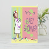 Verpleegkundigen Babydouches Kaart (Staand voorkant)