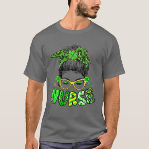 Verpleegkundigen Bun Hair Nurse Life Stethoscoop S T-shirt
