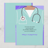 Verpleegkundigen Dag Scrubs Wenskaart Feestdagenkaart (Voorkant / Achterkant)