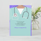 Verpleegkundigen Dag Scrubs Wenskaart Feestdagenkaart (Staand voorkant)