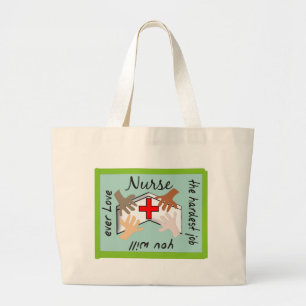 Verpleegkundigen: "De moeilijkste baan waar je ooi Grote Tote Bag