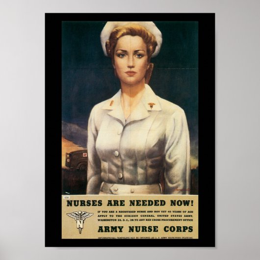 Verpleegkundigen die de Tweede Wereldoorlog nodig  Poster (Voorkant)