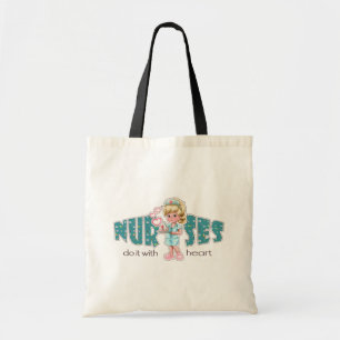 Verpleegkundigen doen het met hart tote bag