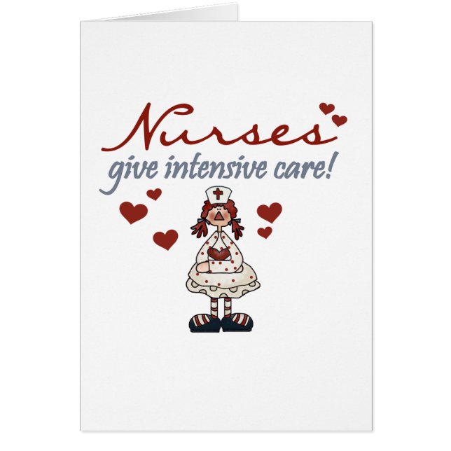 Verpleegkundigen geven Intensive Care T-shirts en  (Voorkant)