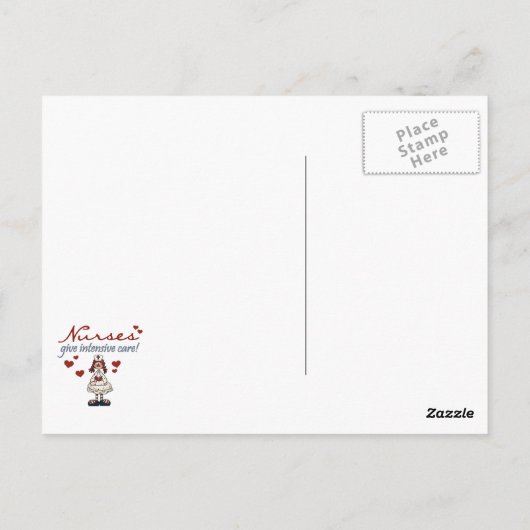 Verpleegkundigen geven Intensive Care T-shirts en Briefkaart (Achterkant)