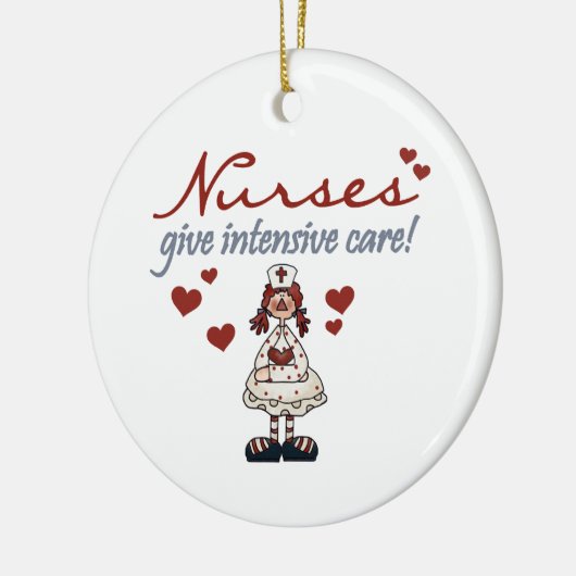 Verpleegkundigen geven Intensive Care T-shirts en Keramisch Ornament (Links)