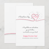 Verpleegkundigen hebben een groot hart kaart (Voorkant / Achterkant)