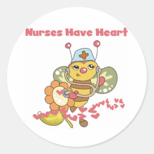 Verpleegkundigen hebben Sticker aan het hart