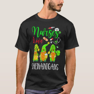 Verpleegkundigen houden van kattenkwaad Funny Gnom T-shirt