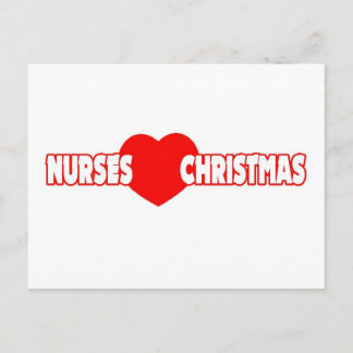 Verpleegkundigen houden van Kerstmis Feestdagenkaart