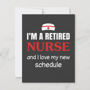 Verpleegkundigen   Ik ben een in ruste verpleegste Bedankkaart