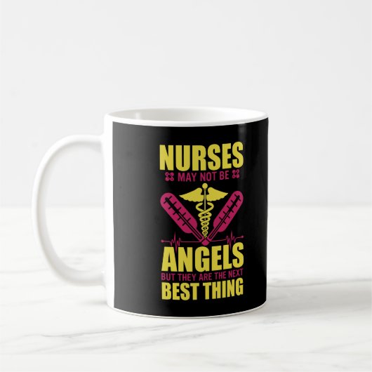 Verpleegkundigen kunnen geen Angels zijn Koffiemok (Links)