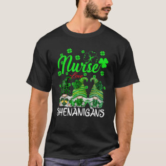 Verpleegkundigen Love Shenanigans Nursing Gnomes S T-shirt