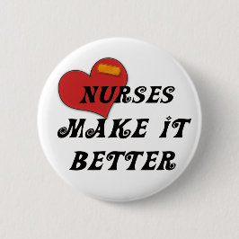 Verpleegkundigen maken het beter ronde button 5,7 cm