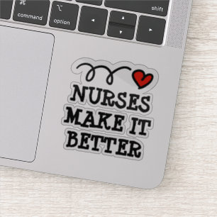 Verpleegkundigen maken het betere laptop sticker s
