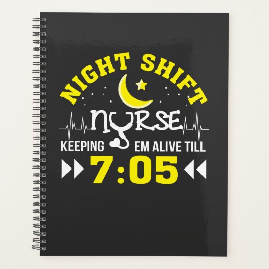 Verpleegkundigen | Night Shift Nurse Keeping Alive Planner (Voorkant)