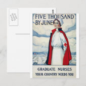 Verpleegkundigen nodig briefkaart (Voorkant / Achterkant)