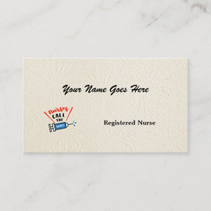 Verpleegkundigen noemen de Shots speciaal geperson Visitekaartje