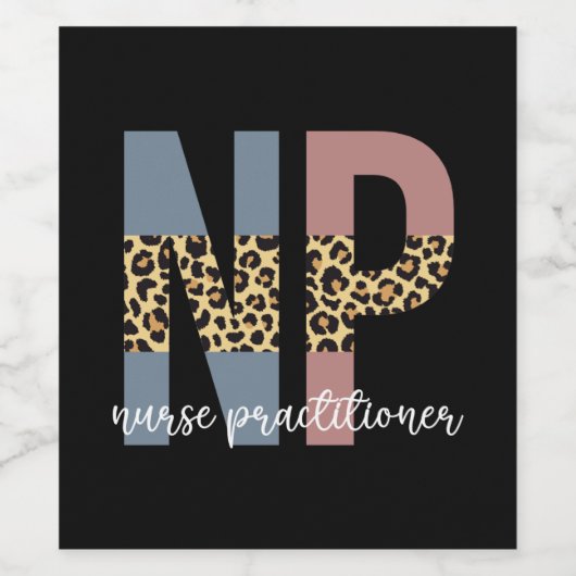 Verpleegkundigen NP-verplegers waardetoevoegingen Wijn Etiket (Enkel label)