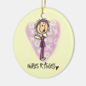 Verpleegkundigen R Angels T-shirts en cadeautjes Keramisch Ornament (Links)