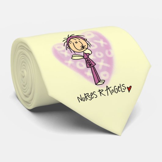 Verpleegkundigen R Angels T-shirts en cadeautjes Stropdas (Opgerold)