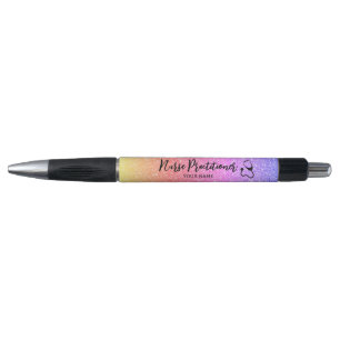 Verpleegkundigen Rainbow Glitter op maat Pen