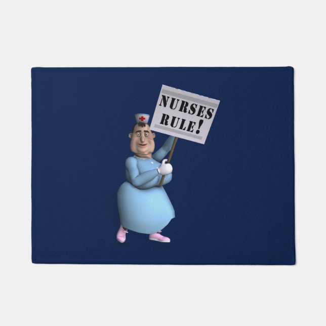 Verpleegkundigen-regel! Deurmat (Voorkant)