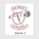 Verpleegkundigen roepen de Sticker van de Vinylwij (Vel)