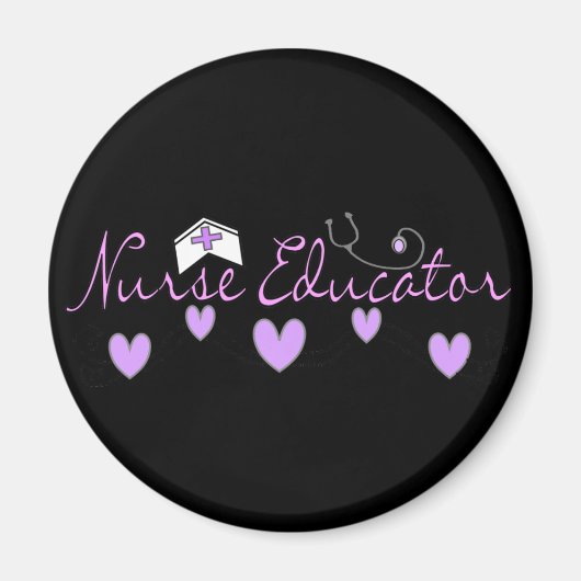 Verpleegkundigen Roze ontwerp Magneet (Voorkant)