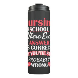 Verpleegkundigen   Student verpleegschool Thermosbeker