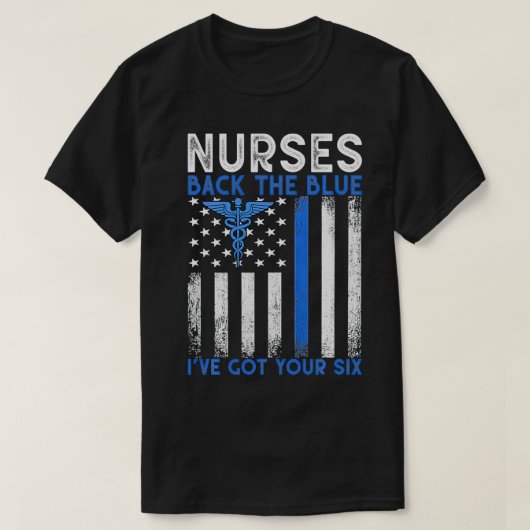 Verpleegkundigen terug het blauw dat ik heb je SI  T-shirt (Design voorkant)