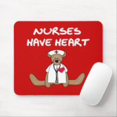 Verpleegkundigen van beer hebben T-shirts en gesch Muismat (Met muis)